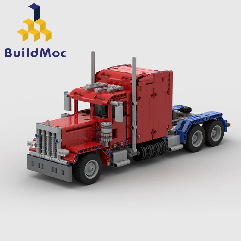 BuildMoc Peterbilt грузовик для MOC 24330 379 Lamborghini Legoings Строительные блоки Набор игрушек DIY
