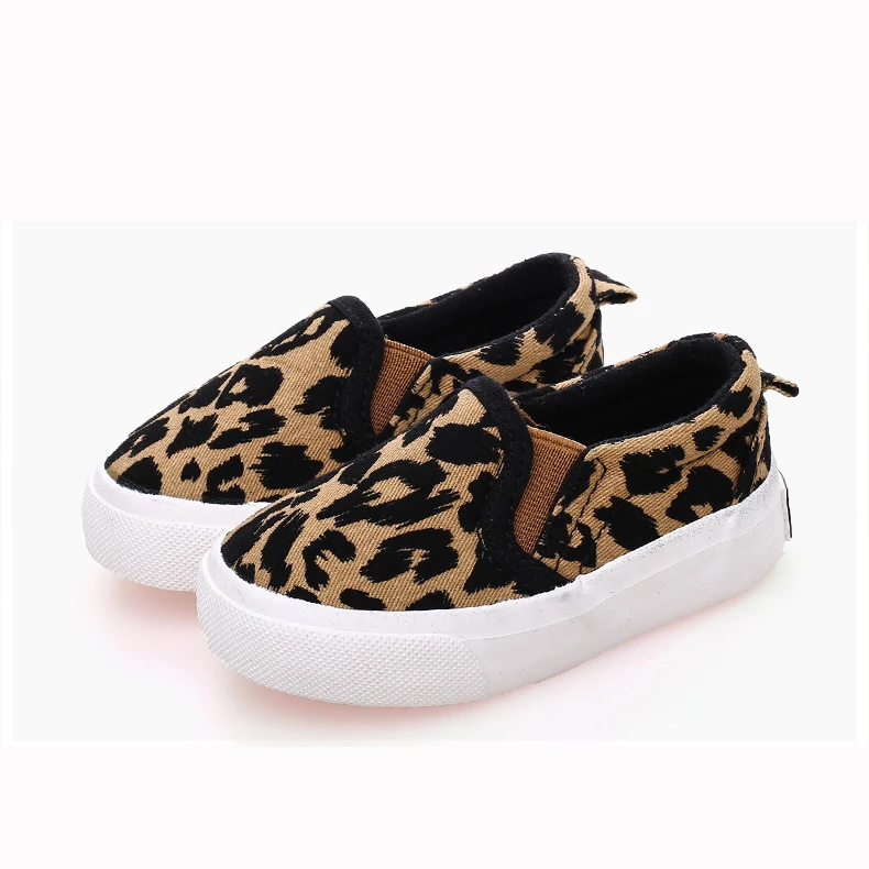 Children Shoes 2017 Autumn Boys Girls Casual Fashion Leopard Canvas Kids Sneakers Soft Sole Comfortable Toddler Baby | Детская одежда и