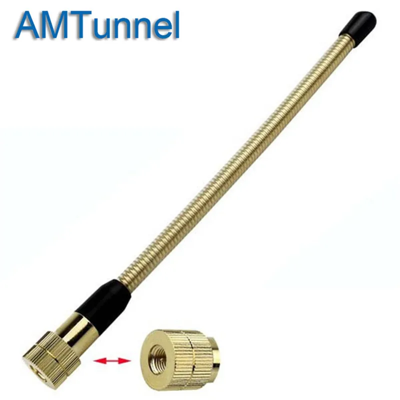 Мягкая радиоантенна SMA M Flexible Golden Карманный УКВ 144 МГц для TONGFA TF UV985 BAOFENG BF UV3R TYT Ham