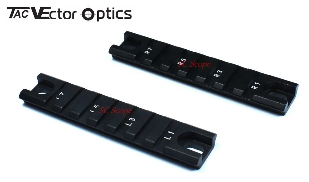 Тактическое короткое защитное боковое Крепление Пикатинни 20 мм одна пара