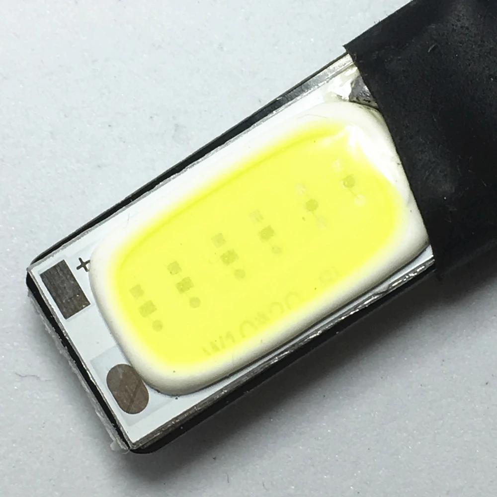 2 шт. T10 Led W5W Cob автомобильный одинарный свет для салона автомобиля Canbus без ошибок