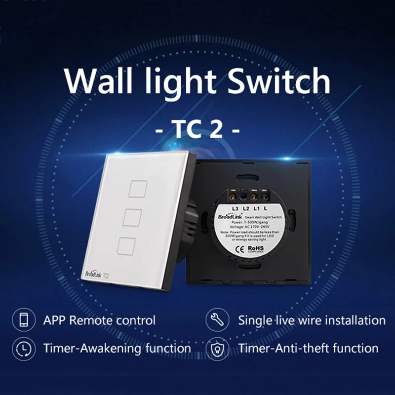 Умный дом RF светильник света Broadlink TC2 123Gang 110V 220V пульт дистанционного управления