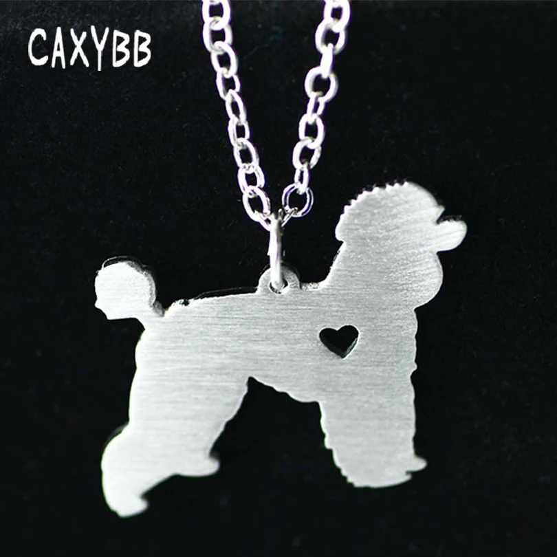 

Silver 1pc Fashionable Poodle Necklace Custom Dog Necklace Dog Pendant Pet Jewelry Pets New Puppy Groomer Gifts Dog lovers