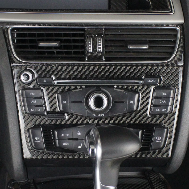 Панель cd-проигрывателя lsrtw2017 из углеродного волокна для audi a4 A5 2008 2009 2010 2011 2012 2013 2014