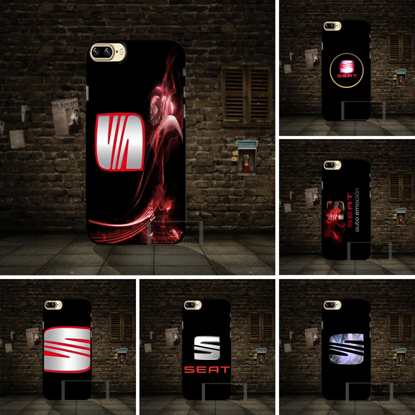 Yooyour сиденья логотип крышка case для apple iphone 4 4s 5 5s se 5c 6 6s 7 плюс htc m7 m8 m9 x9 A9 |