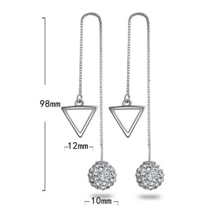 2018 Новые простые эстетические треугольные серьги с геометрическим рисунком