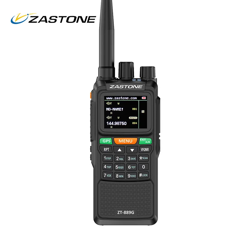 Zastone 889G gps SOS портативная рация 10 Вт 3000 мАч VHF/UHF 400 520/134 174 МГц 999CH