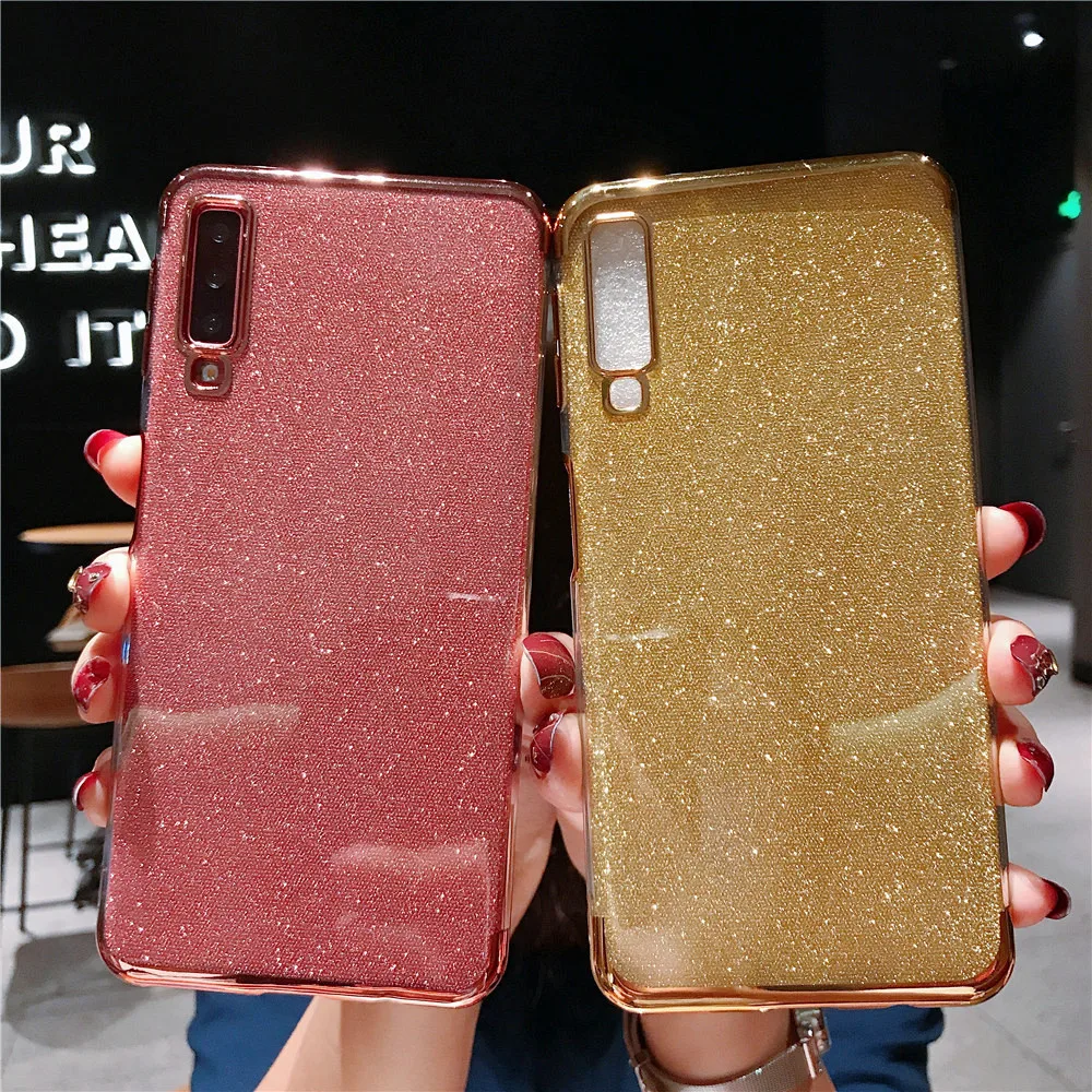 Блестящий силиконовый чехол для Samsung Galaxy M10 M20 M30 A40S A10 A20 A70 A50 A80 A90 A60 A20E A40 2019 Note 8 9 с
