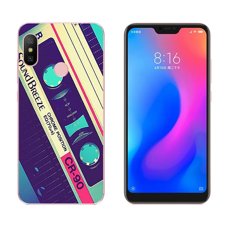 For Redmi 6 Pro / Xiaomi Mi A2 Lite Phone Case DIY Cover Soft TPU Silicon Piano Printing Mobile Bag 6Prime |