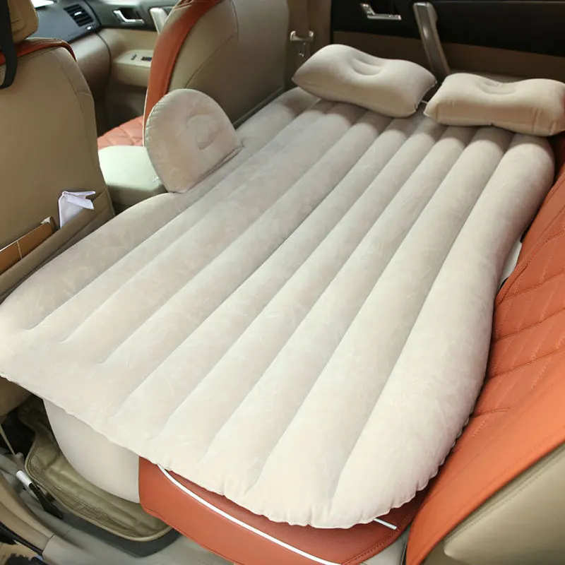 Надувной матрас для автомобиля для путешествий, аксессуары для toyota corolla e150 verso fj cruiser fortuner harrier hilux mark 2 - Название цвета: Бежевый