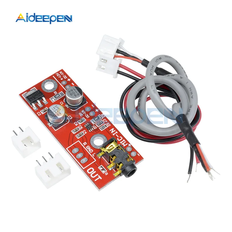 MAX9812 3V-12V MAX9812 MAX9814 электретный микрофонный усилитель плата звуковой голосовой модуль 3 В/3,6 В/5 В/12 В вход микрофонный усилитель плата модуль - Цвет: MAX9812 3V-12V