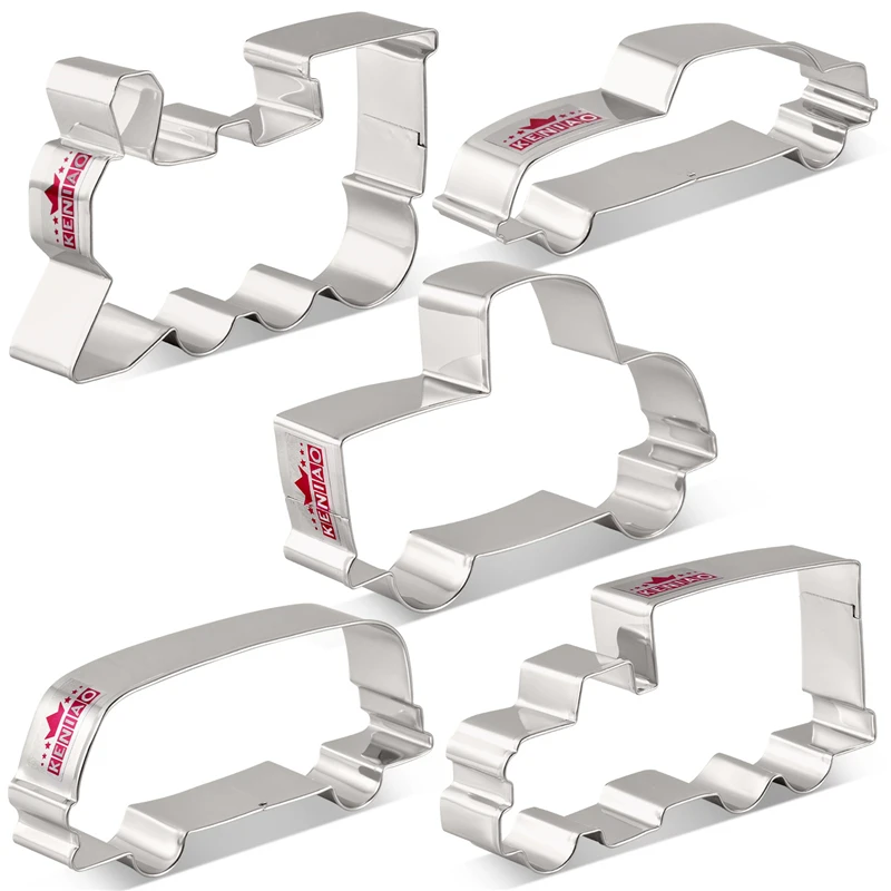 KENIAO транспорт для нарезки печенья в виде Set 5PC Train автобус грузовик Палочки типа и