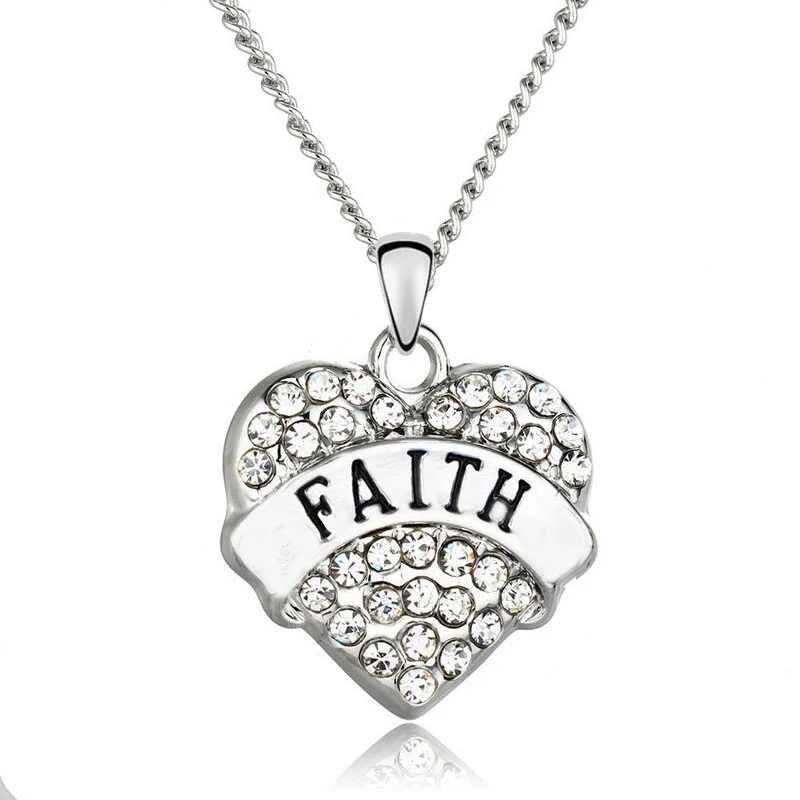 Женское Ожерелье с надписью Faith | Украшения и аксессуары