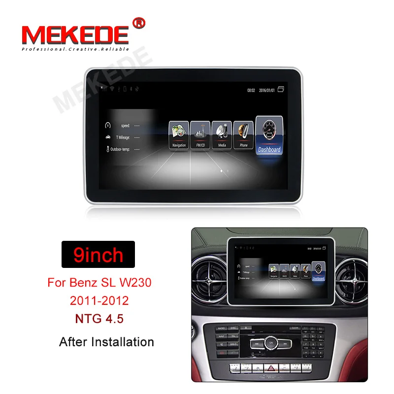 NTG 4.5 android 7,1 Автомобильный gps dvd-плеер для Mercedes Benz SL W230 2013- 4G WiFi Bluetooth Автомобильный Радио с USB carplay - Цвет: NTG 4.5