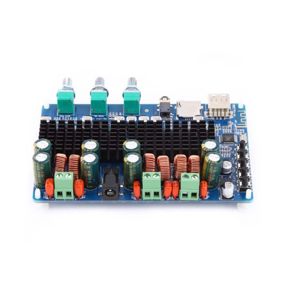 DC24V TPA3116 50 Вт+ 50 Вт+ 100 Вт басовый беспроводной bluetooth-приемник USB TF декодирование 2,1 канальный цифровой усилитель мощности плата C5-003