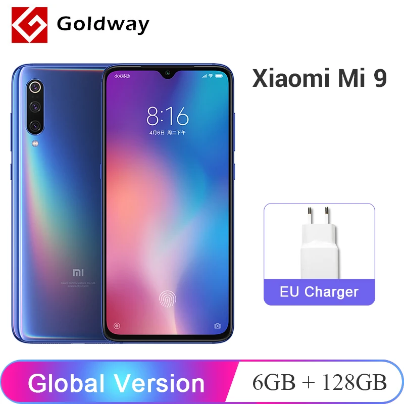 Xiaomi Mi 9 смартфон с восьмиядерным процессором Snapdragon 855 ОЗУ 6 ГБ ПЗУ 128 48 МП|Смартфоны|