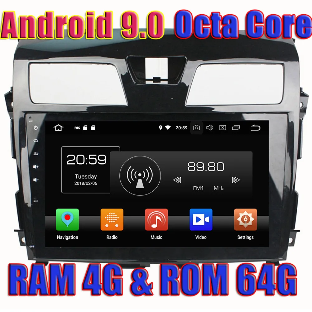 

Wanuary Android 9,0 Автомобильный GPS навигатор для Nissan Tenna 2013 2014 2015 плеер авторадио 2 Din Magnitol без DVD Радио Восьмиядерный
