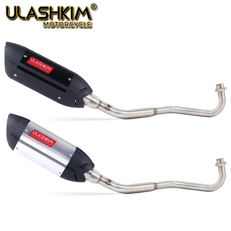 

M3 Motorcycle Full System Exhaust Muffler Middle Connect Pipe Slip On For HONDA GROM MSX 125 MSX125 2012 2013 2014 2015