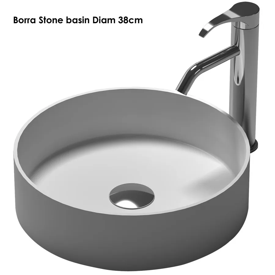 380mm Round bathroom solid surface stone countertop sink fashionable wash basin RS38334 | Обустройство дома