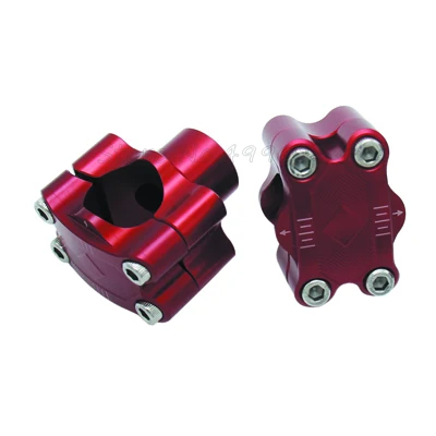 Red Высокое качество M12 CNC сплав 7/" до 11/8" 28 мм руль с широкими ручками стояк зажимы с коническим отверстием производства руль ATV мотоцикла Dirt Bike - Цвет: Red