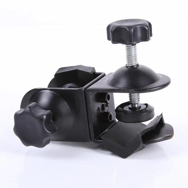 Двойной зажим с U образным зажимом для студийсветильник камеры|light stand|clamp for cameradual