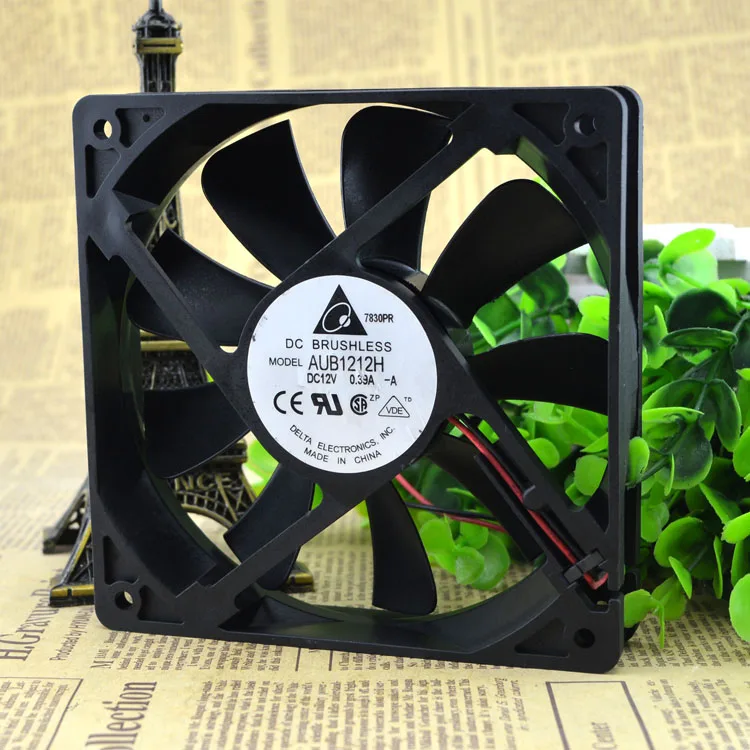 Бесплатная доставка. Вентилятор охлаждения AUB1212H 12025 12В 0 39 A 12 см|cooling fan|12 cm12 cm fan |