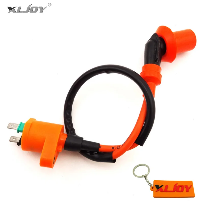 Катушка зажигания XLJOY для мотоцикла Honda NQ50 NB50 Elite Spree SA50 CH80 DIO TRX125 TRX200 TRX200D TRX200SX TRX250