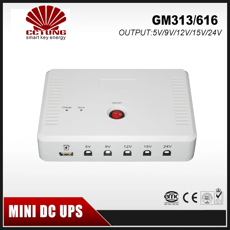 Портативный мини источник бесперебойного питания SK616 с 5 В 9 12 15 24 постоянного тока