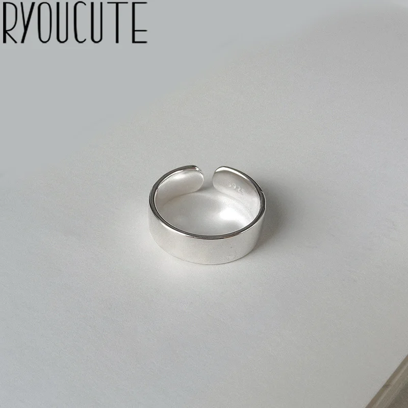 Новые модные стильные Серебристые круглые кольца для женщин Регулируемый размер