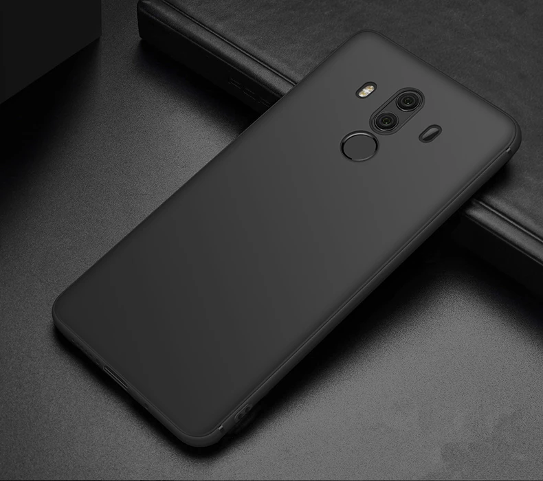 Роскошные задняя крышка для huawei Коврики 10 Lite случае 360 защиты Мягкий матовый