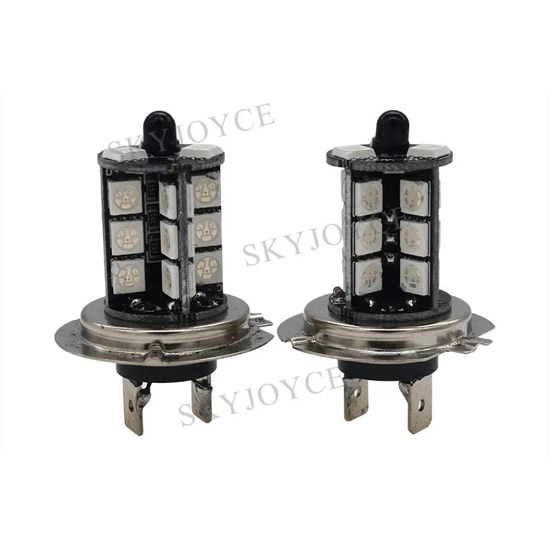 Светодиодный прожектор SKYJOYCE H1 H3 H4 H7 H8/H11 9005/HB3 9006/HB4 RGB с пультом дистанционного