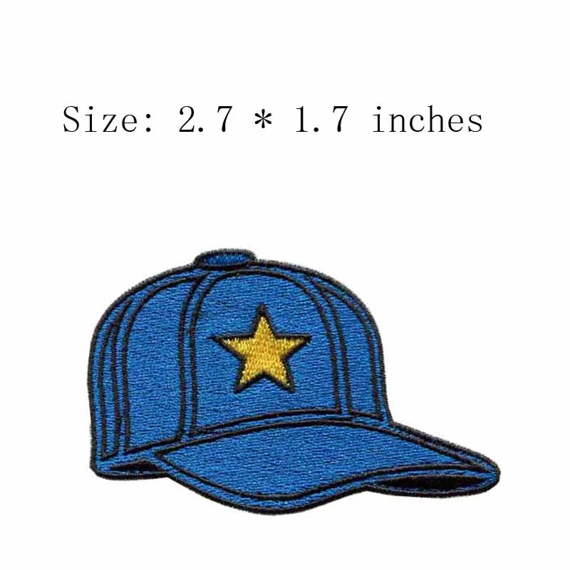

Baseball cap 2.7"wide embroidery for toy patch/sport patch/for clothes