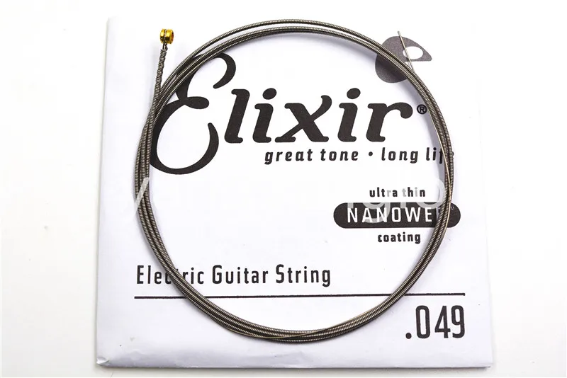 Elixir NANOWEB/POLYWEB Electric Guitar Strings Anti-Rust Plain Steel Super Light Medium | Спорт и развлечения