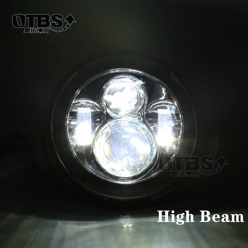 OTBS Круглый 7 &quotМотоцикл черный проектор мотор HID светодиодный светильник лампа