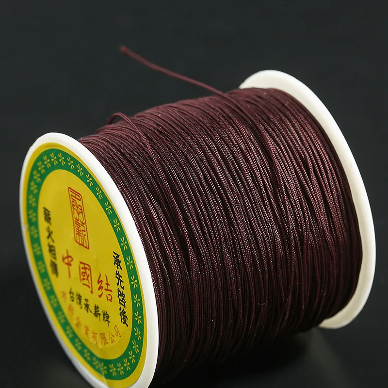 100 Meter/Roll 1mm Nylon Cord Thread Chinese Knot Macrame Bracelet Braided String DIY Beading Tassels Handmade | Украшения и