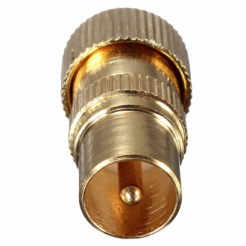 Позолоченный штекер для ТВ антенны 1 шт. радиочастотный коаксиальный кабель