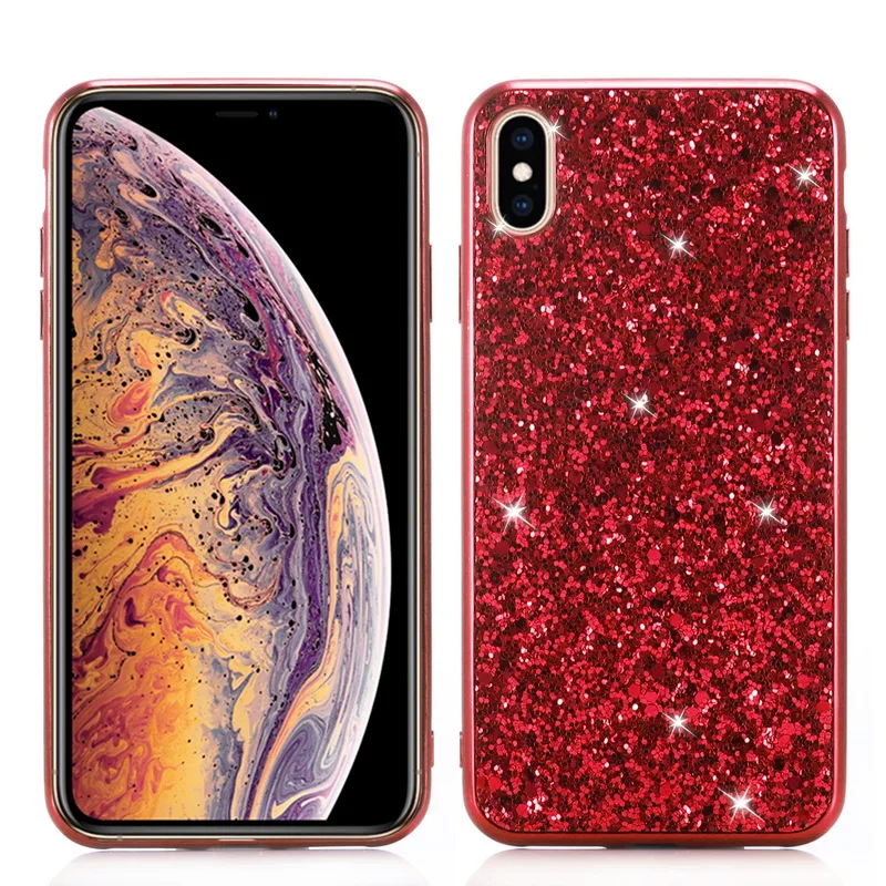 Роскошный Шикарный чехол со стразами и блестками для iPhone 11 Pro 6 6s 7 8 Plus, чехол для iPhone X Xr Xs Max, Модный мягкий силиконовый чехол, Fundas