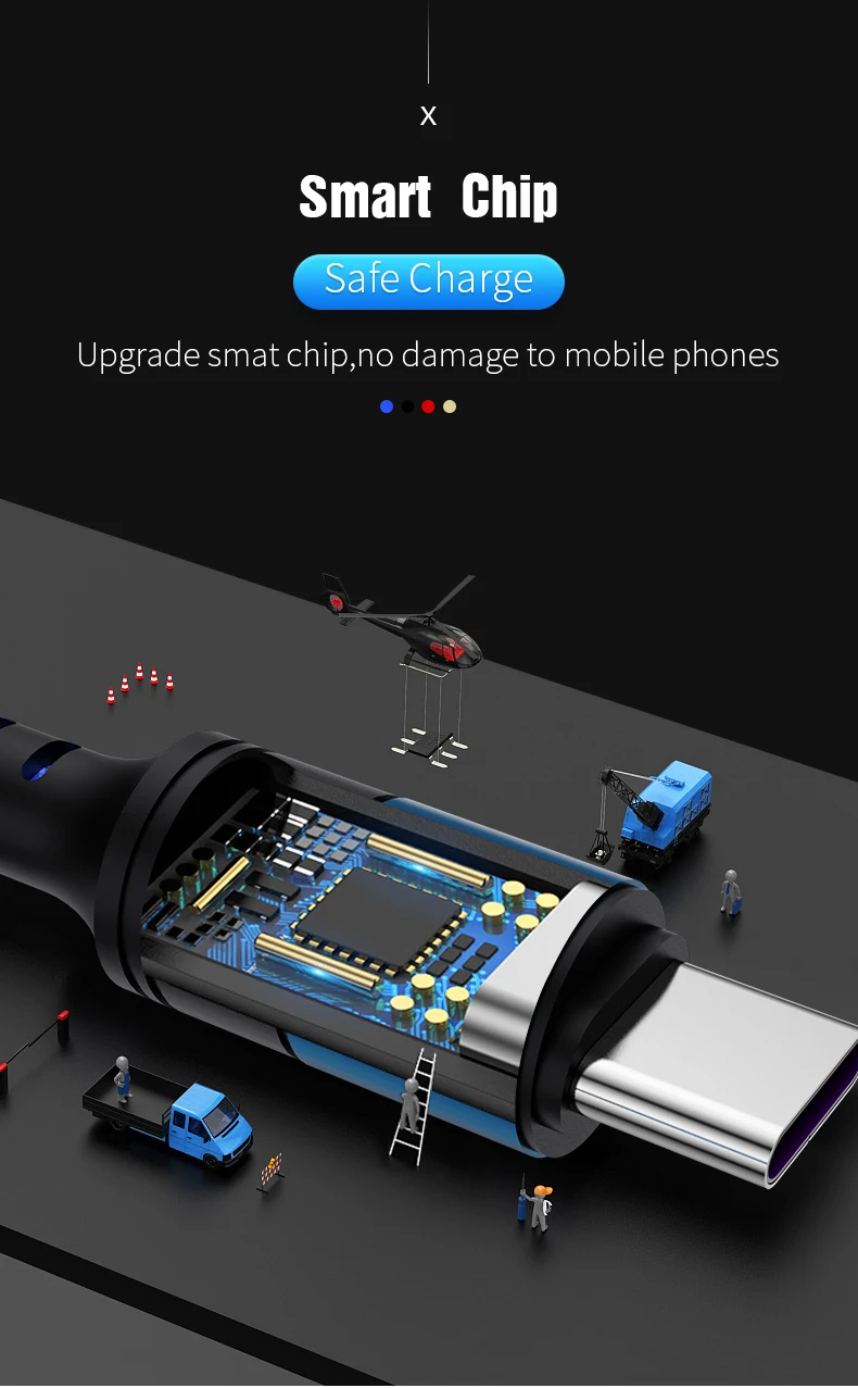 5A супер быстрый USB C кабель для Huawei P30 P20 Lite Xiaomi Mi 9 Quick Charge 3,0 USB Type C зарядный кабель для Samsung S8 S10 S9