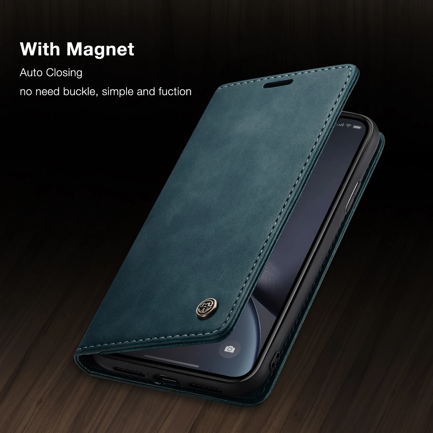 CaseMe ретро кожаный чехол для iPhone XR X Max 360 роскошный держатель карт на магнитах чехол-кошелек для iPhone X XS XR 8 7 6 6s Plus