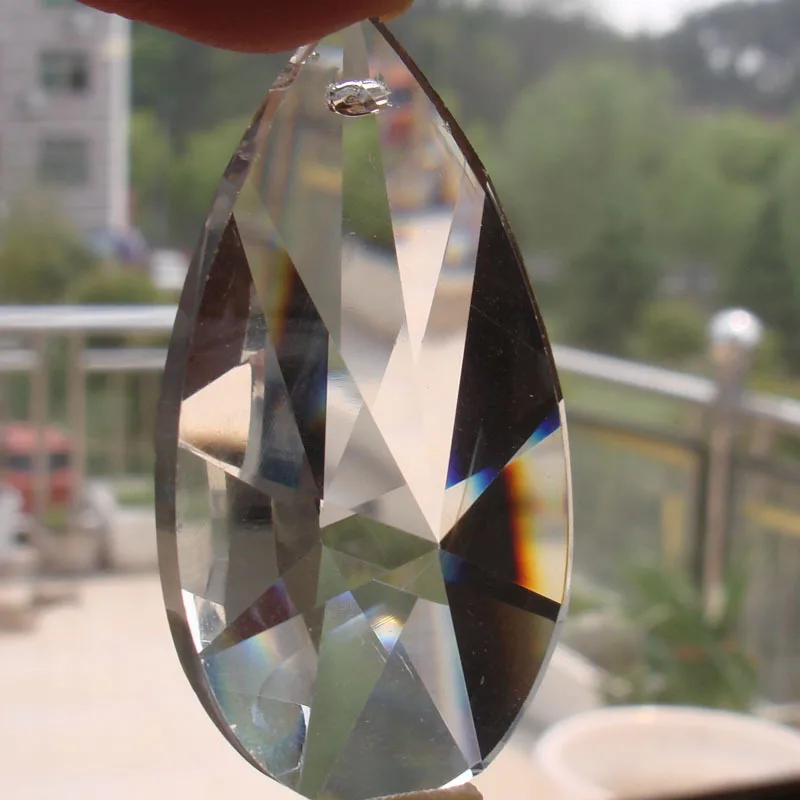 50 мм 100 шт./лот Бесплатная хрусталя Suncatcher Призма кулон xmas висит части доставка |