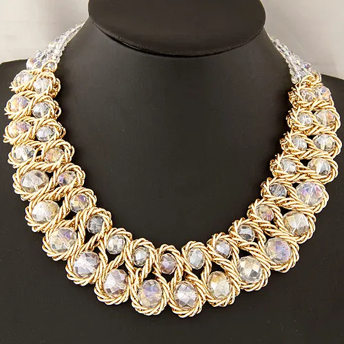Женское Ожерелье Kymyad Bijoux длинное ожерелье с двумя кристаллами|crystal bead necklace|statement