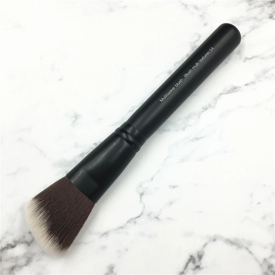 Угловая Кисть для румян Matte Black #54 многоцелевой Профессиональный бронзер с одним