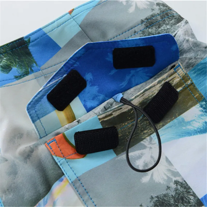 Мужские пляжные шорты GSOU SNOW быстросохнущие с принтом спортивные для кайт