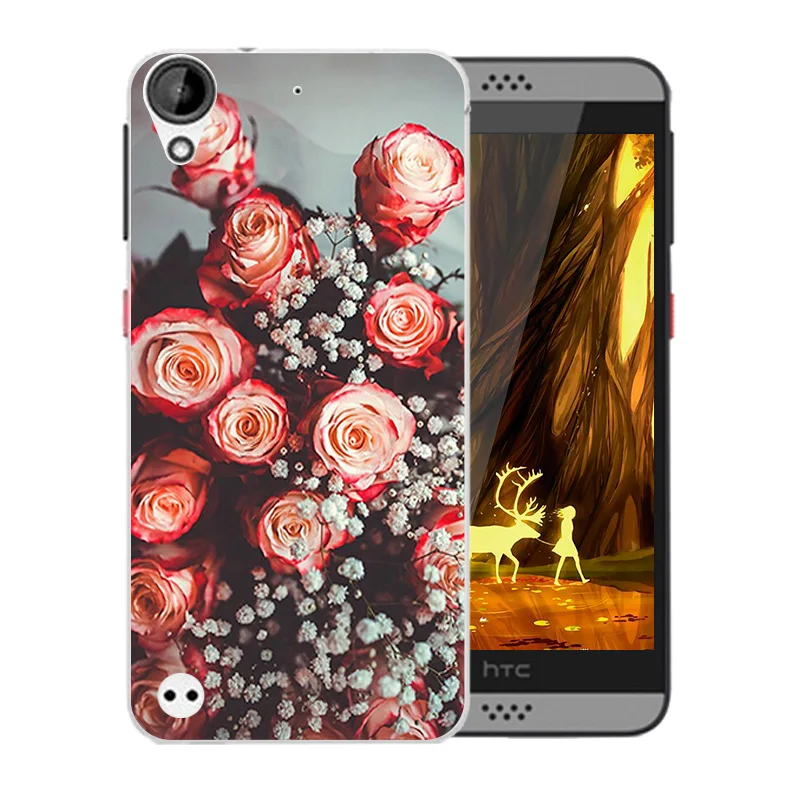 Новый Идеальный дизайн задняя крышка с цветущим узором для HTC Desire 530/Desire 630 чехол