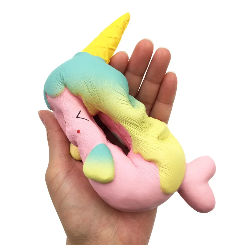 Kawaii Сжимаемый Единорог пончик радужные цвета детские сжимаемые игрушки оптом |