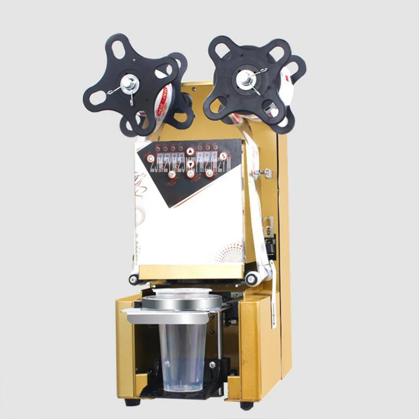 

Full-automatic Sealing Machine WY-980 Plastic Milk Tea Cup Sealing Machine Manual Special Use For Soybean Milk Cup Sealer 370W