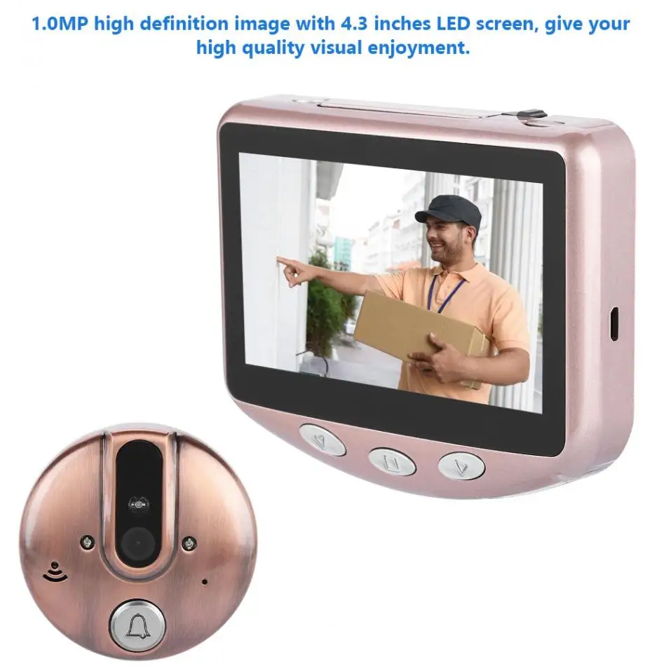 R101 720P 4,3 дюймов Смарт HD WiFi видео дверной звонок камера беспроводной ИК домофон дверной звонок deurbel timbre inalambrico внешний