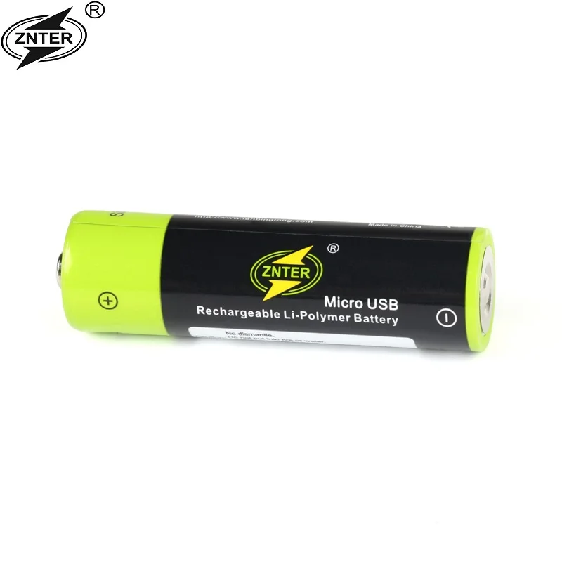 ZNTER AA 1 5 в 1700 мАч аккумулятор 2/4 шт. USB быстрая зарядка перезаряжаемая литий