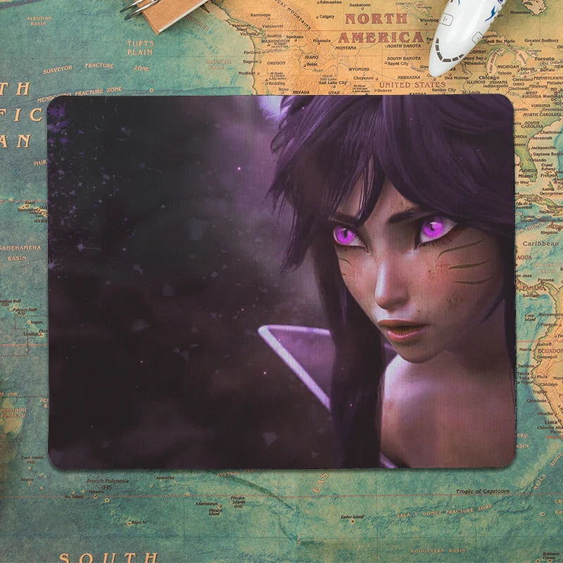 MaiYaCa the Nine Tailed Fox Beautiful коврик для мышки в стиле аниме размер 25x29 см игровые