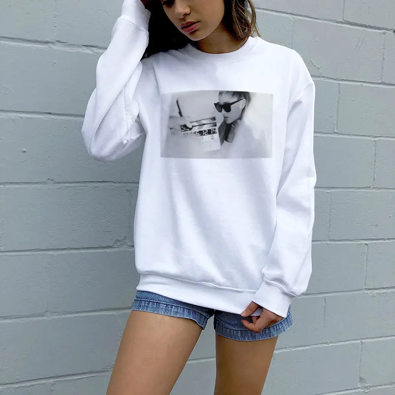 Новый Модный свитшот Ariana Grande толстовка без слез уличная одежда Harajuku femmes для